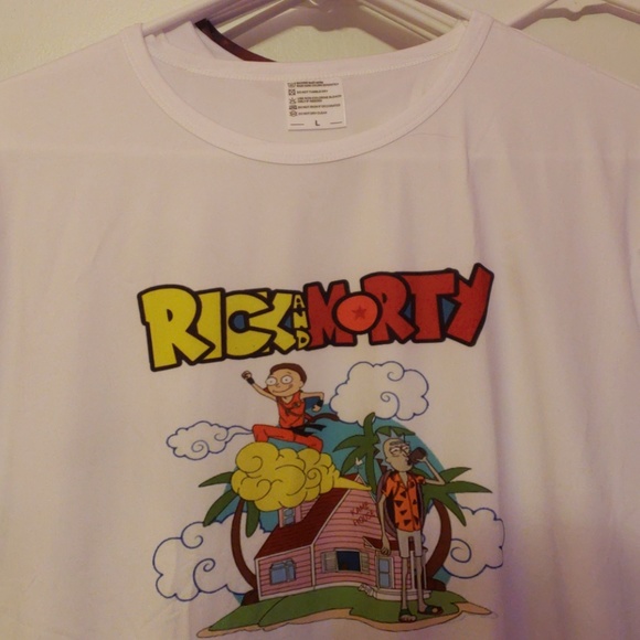 NWT Rick and Morty dragon ball mashup T-Shirt - Picture 2 of 2